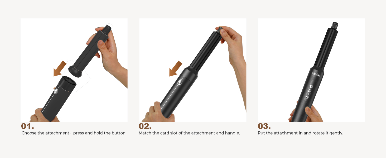 Hairstyler UKLISS Pro 7-в-1 з іонізацією: фен-щітка, кругла щітка, аеробраш для створення локонів (Чорний)