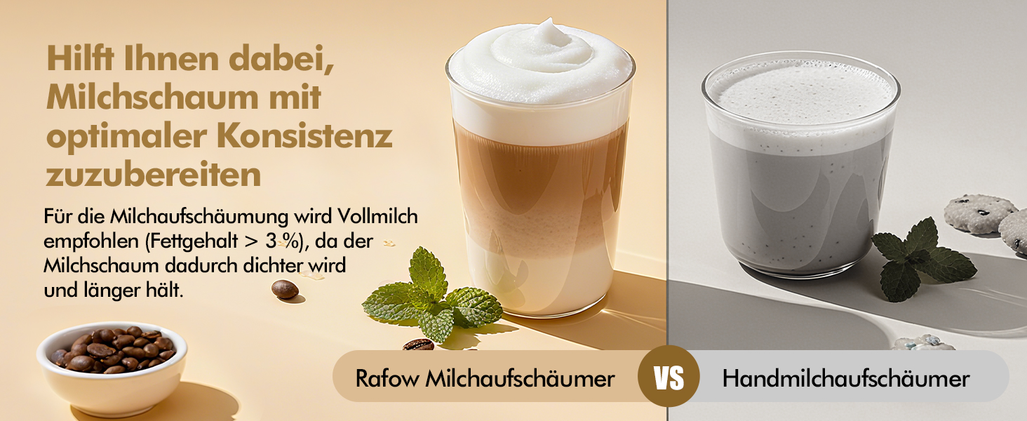 Електричний спінювач молока 5-в-1: автоматичний спінювач молока 350 мл, миється в посудомийній машині, для гарячого та холодного молока, капучино, лате, гарячого шоколаду