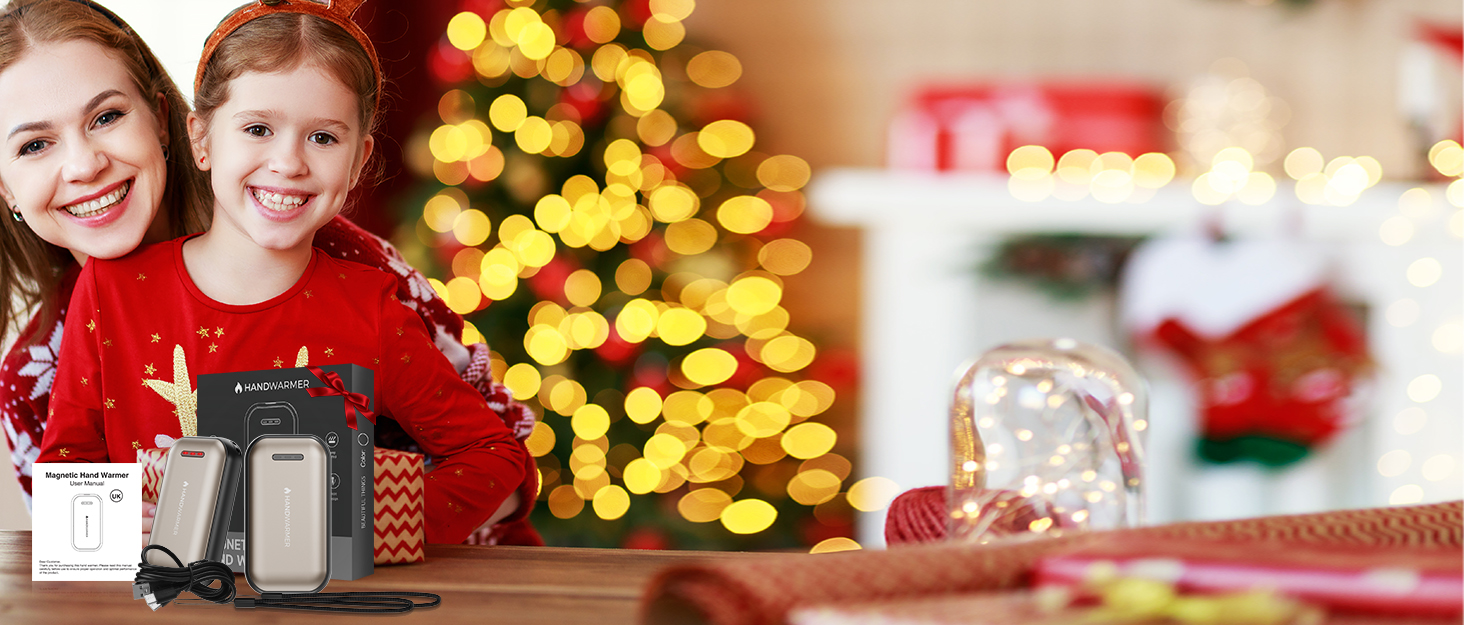 Електричний гріє для рук Fitabok 2 шт. – 6000mAh, магнітний, USB-C, 3 рівні нагріву до 55°C, для активного відпочинку, кемпінгу, гольфу, синдром Рейно