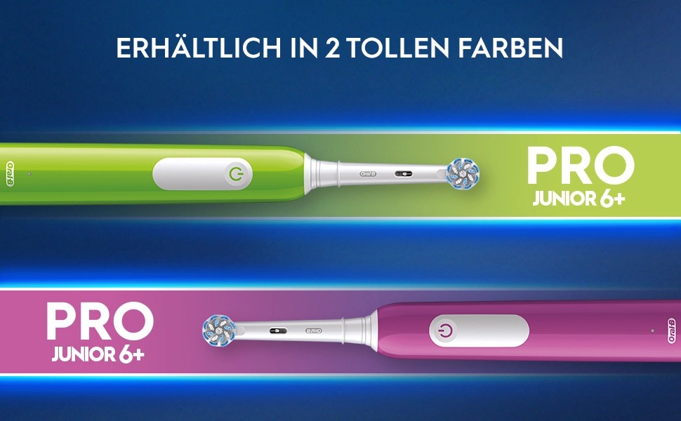 Електрична зубна щітка для дітей Oral-B Pro Junior, зелена