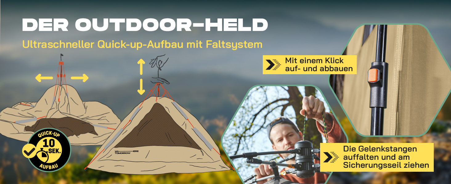 Преміум душова кабіна LUMALAND | Намет для туалету для внутрішнього та зовнішнього використання | Мобільний переодягальний та складний намет | Намет для фотографії тварин | Ідеально для кемпінгу, фестивалів та риболовлі | Водостійкий та вітростійкий, коричневий, на 1 особу