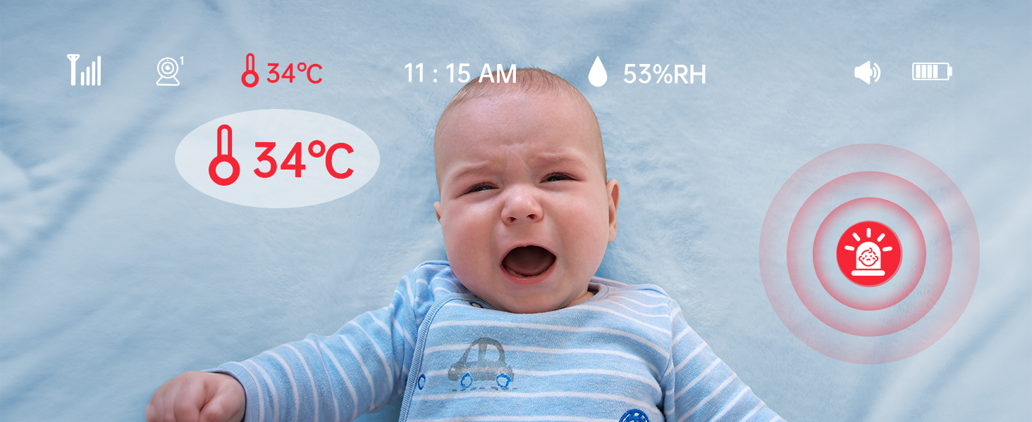 Відеоняня ieGeek з камерою 2.5K/4MP, 5.5