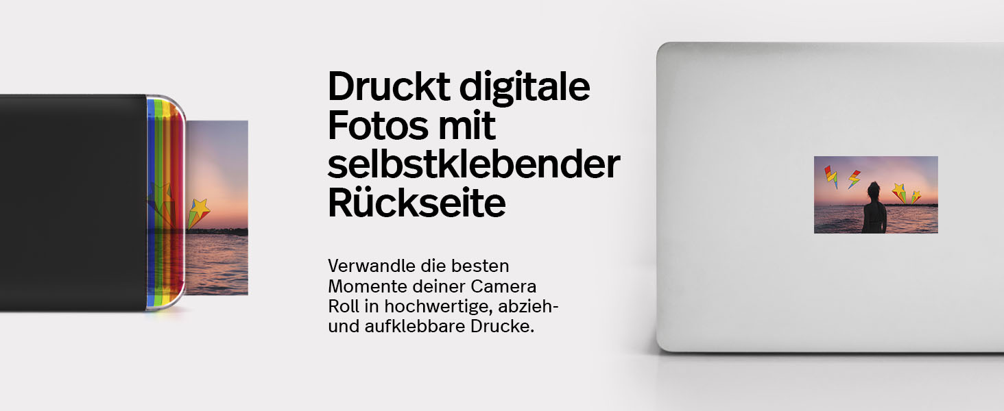 Polaroid Hi-Print+ - Друге покоління: Портативний фотодрук з Bluetooth + Пакет плівки (40 шт.)