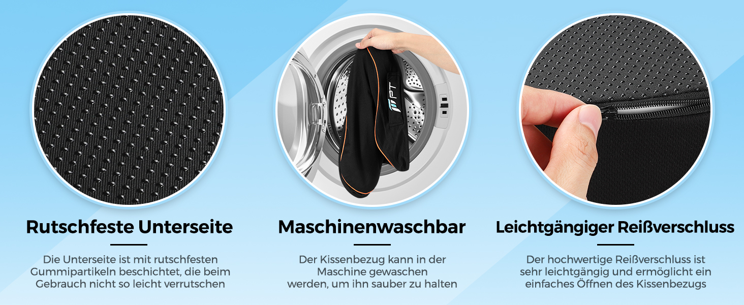 Ергономічна подушка для сидіння з memory foam для офісного крісла та авто, подушка для офісного крісла, авто та home office, знімний чохол, неслизька, M (60–85 кг)