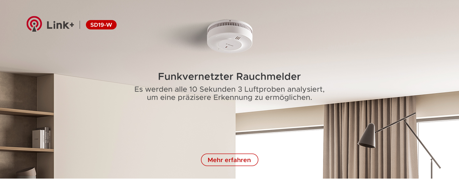 Датчик диму та монооксиду вуглецю X-Sense SC07, автономний, 10 років, з LCD-дисплеєм та кнопкою тестування, 360° моніторинг, автоматична перевірка, з можливістю радіомережі (1 шт.)