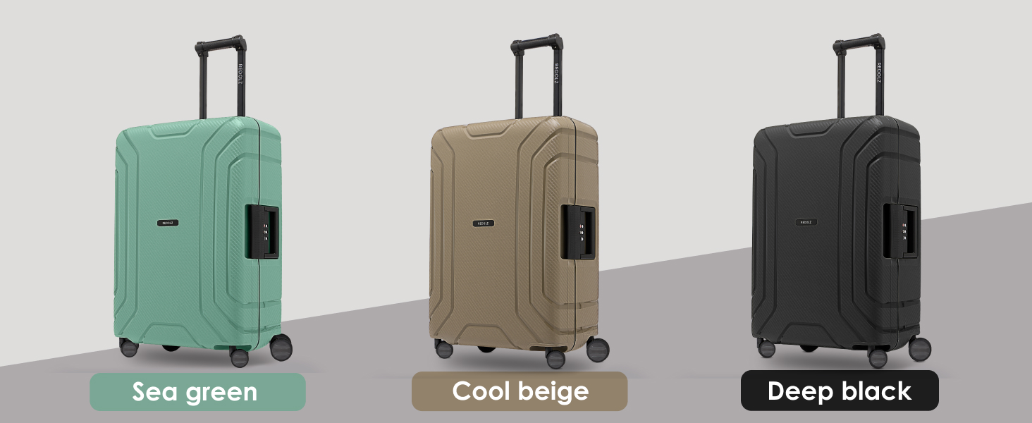 Набір валіз REDOLZ Hartschalen 3-х частинний (Dark Yellow) з TSA-замком | З міцного поліпропілену | 3-х точковий замок | 4 колеса