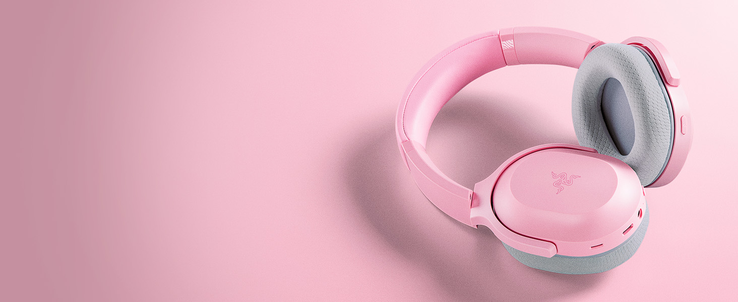 Ігрова гарнітура Razer BlackShark V2 X Quartz Pink — дротова навушники для кіберспорту, 7.1 Surround Sound, мікрофон Hyperclear, 50мм драйвери Triforce, рожева