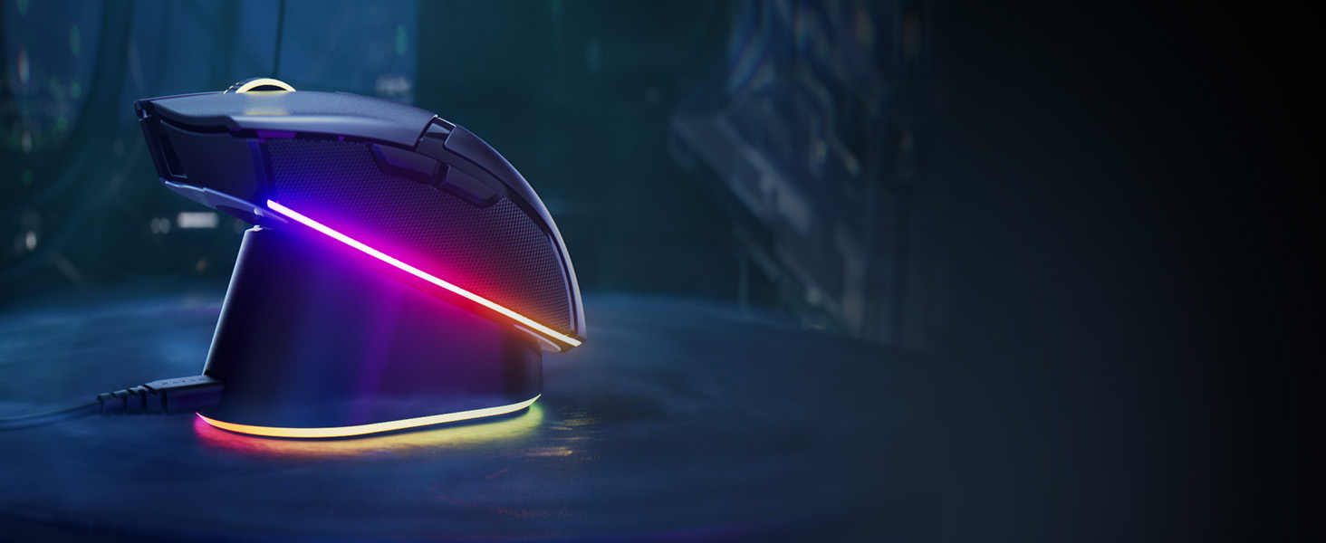 Ігрова миша Razer Cobra (дротова), легка (57 г), оптичні перемикачі 3-го покоління, RGB-підсвітка Chroma, чорна