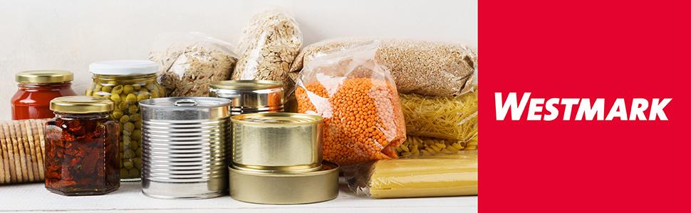 Відкривачка для банок Westmark з пружинним механізмом та плоскогубцями, 17.5 см, нержавіюча сталь/пластик, чорний