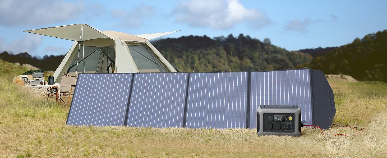 Портативна електростанція ALLPOWERS 299Wh з LiFePO4 акумулятором, 2x 600W (1200W пік) AC виходи, сонячний генератор для подорожей, кемпінгу, саду, вечірки