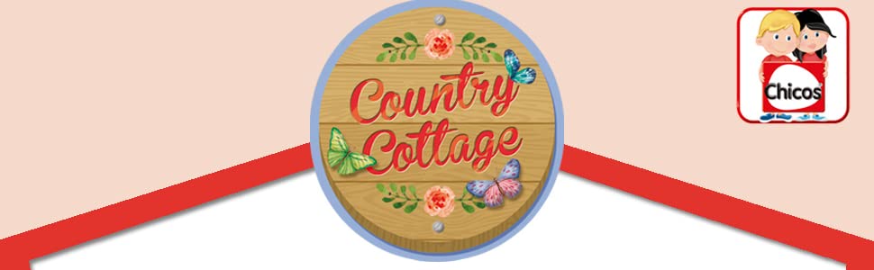 Дитячий будиночок Chicos Country Cottage для ігор на вулиці - міцний та довговічний, для хлопчиків та дівчаток від 2 років (89607)