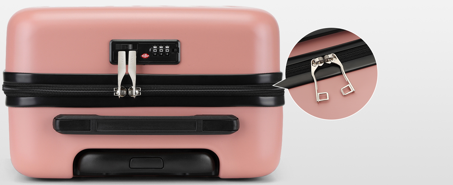 Чемодан-валіза KONO Hartschale на колесах 55 см (20 дюймів), Rosegold