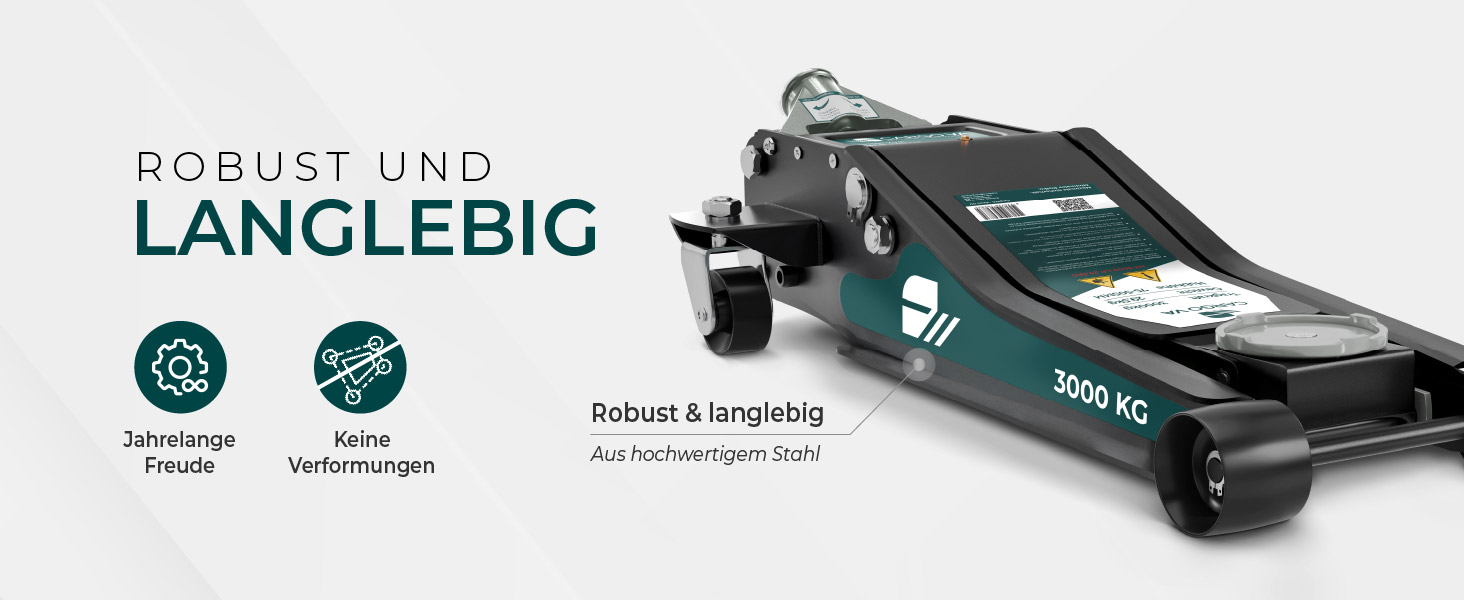 Гідравлічний домкрат CargoVA 3T з низьким профілем (75-505мм) + килимок + 2 гумові накладки | Для SUV та занижених авто | Професійний набір для заміни коліс