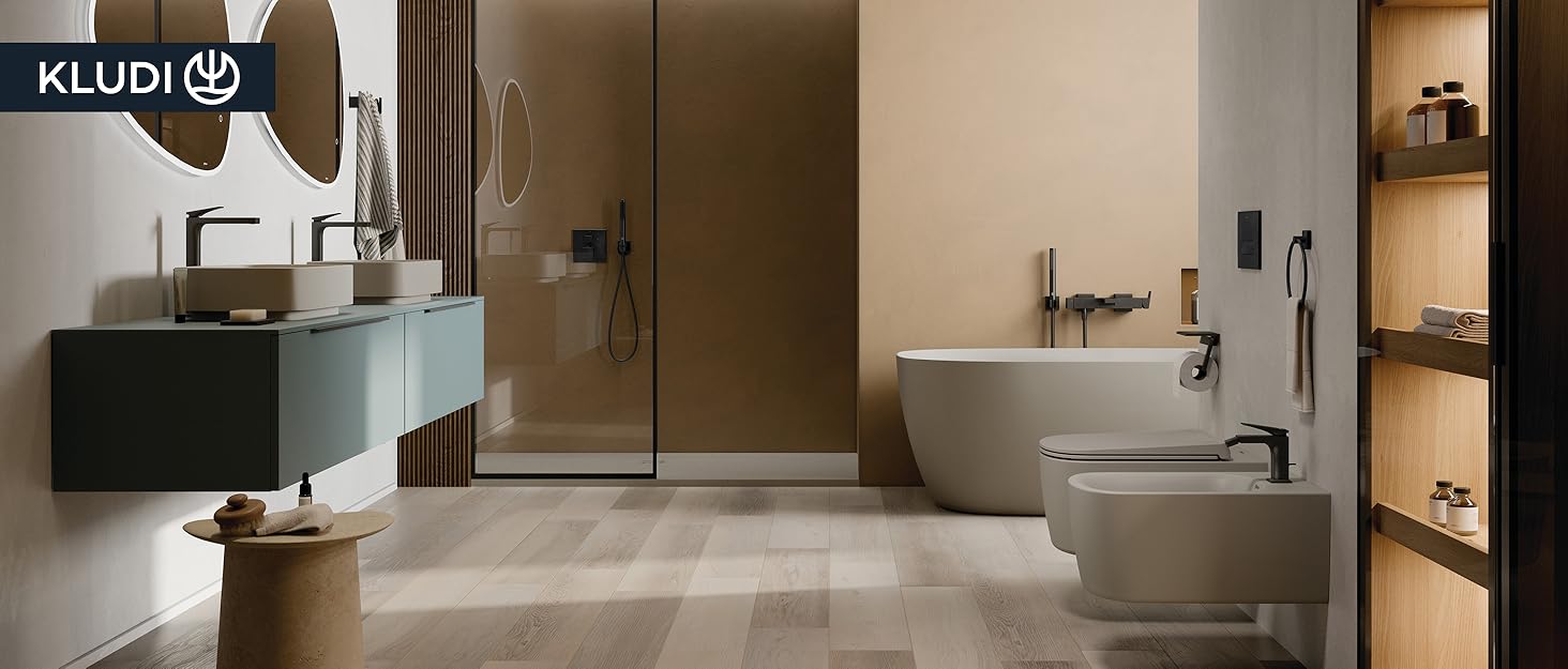 Змішувач для ванної кімнати KLUDI-X1 з витяжним зливом, висота виливу 75 мм, водозберігаючий кран, розмір S, керамічний картридж, для раковини, з підвідними шлангами, хром S