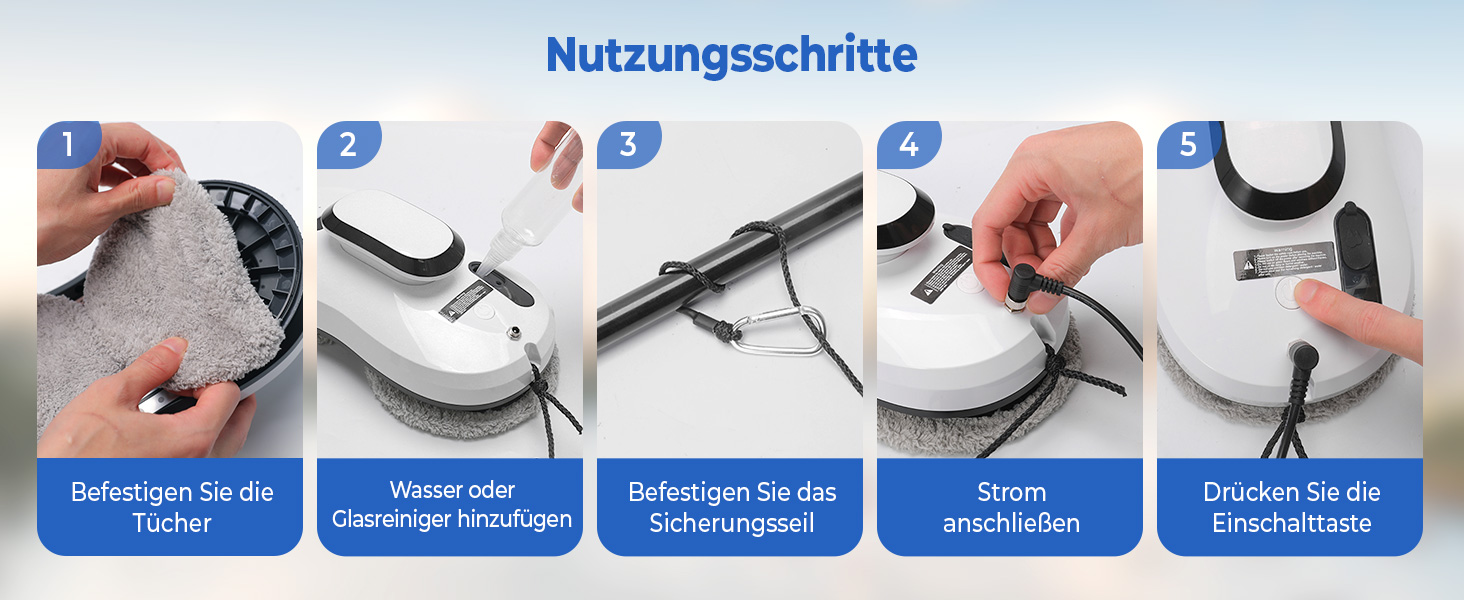 Робот для миття вікон 5600P з автоматичним розпиленням, 3 режими, інтелектуальна навігація, розпізнавання країв, пульт ДУ, система безпеки та 10 ганчірок для миття