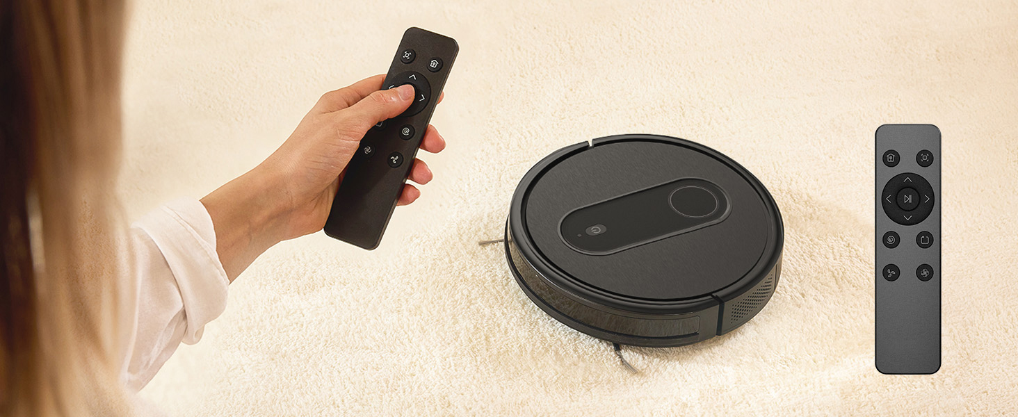 Робот-пилосос з функцією миття 2 в 1, потужність всмоктування 3000Pa, час роботи до 120 хвилин, 4 режими прибирання, робот-пилосос для видалення шерсті тварин з Aquacontrol™