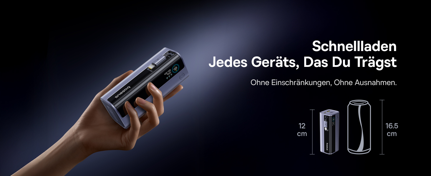 Powerbank Baseus EnerGeek для ноутбука: 100W, 10000mAh, 2x USB-C PD 3.0, Digital Display, сумісний з MacBook, Dell, HP, SteamDeck, iPhone, Samsung