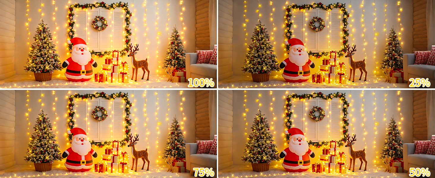 Світлодіодна гірлянда 30м 1000 LED, теплий білий колір, дротова