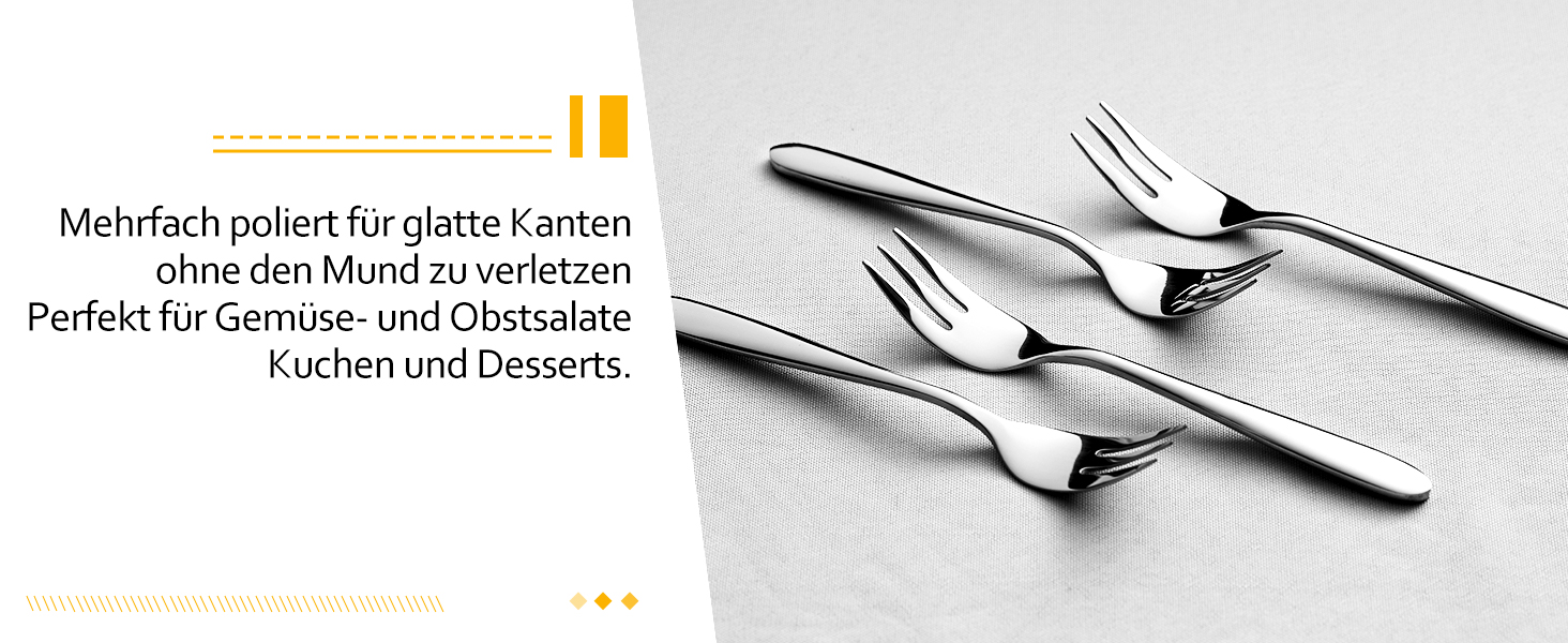 Набір столових приборів Velaze на 12 осіб (60 предметів) з нержавіючої сталі, столовий набір з 12 ножів, виделок, десертних виделок, ложок та чайних ложок, полірований, придатний для миття в посудомийній машині