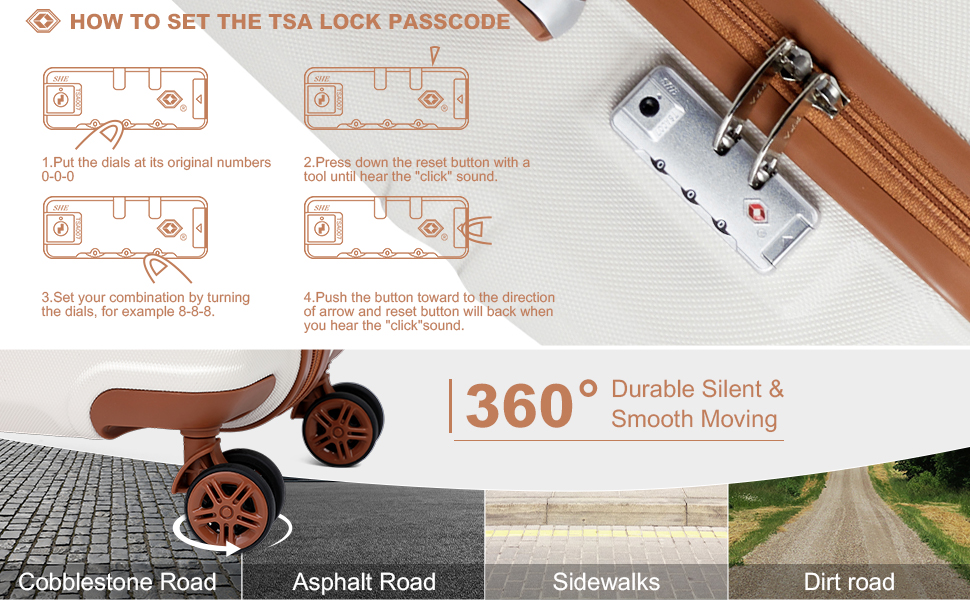 Набір валіз та рюкзака KONO 55см: ручна валіза та рюкзак Ryanair 40x20x25см, кремовий