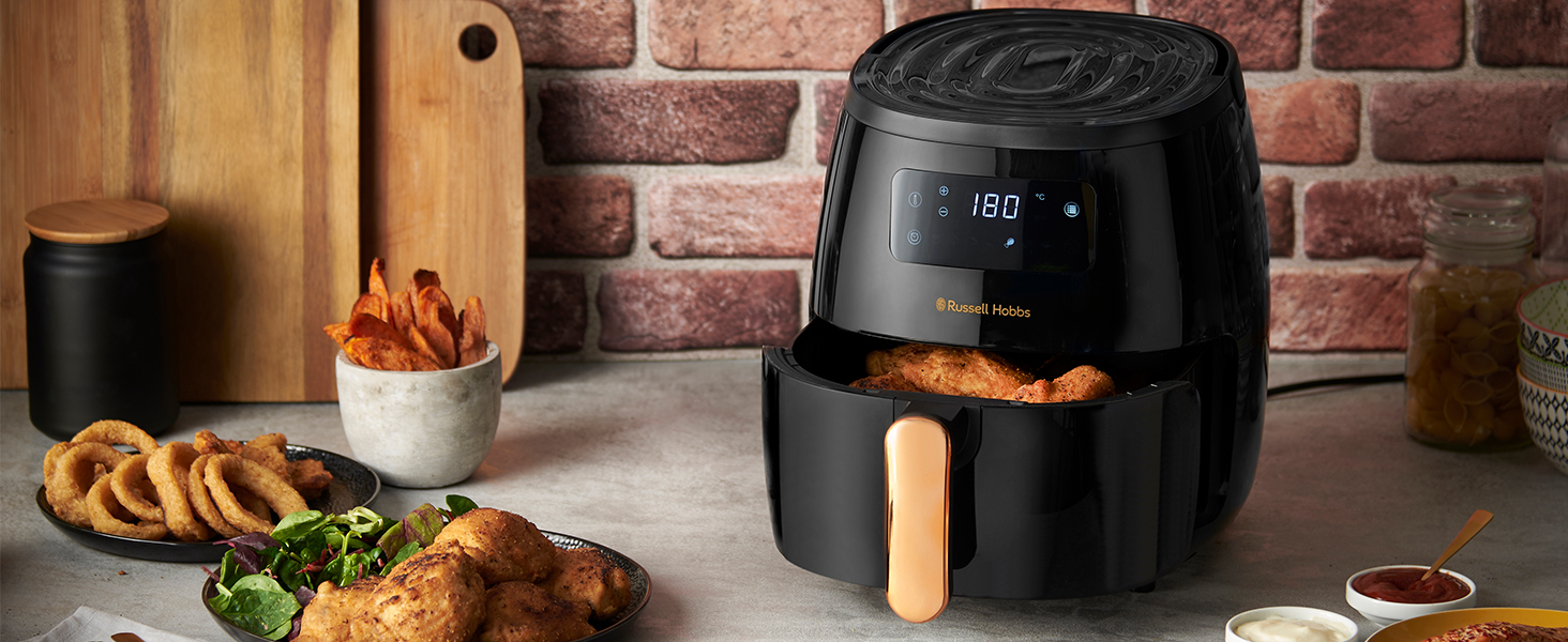Фритюрниця Russell Hobbs SatisFry XL 5.5л з Rapid Air: гриль, мультиварка, повільне приготування, випікання