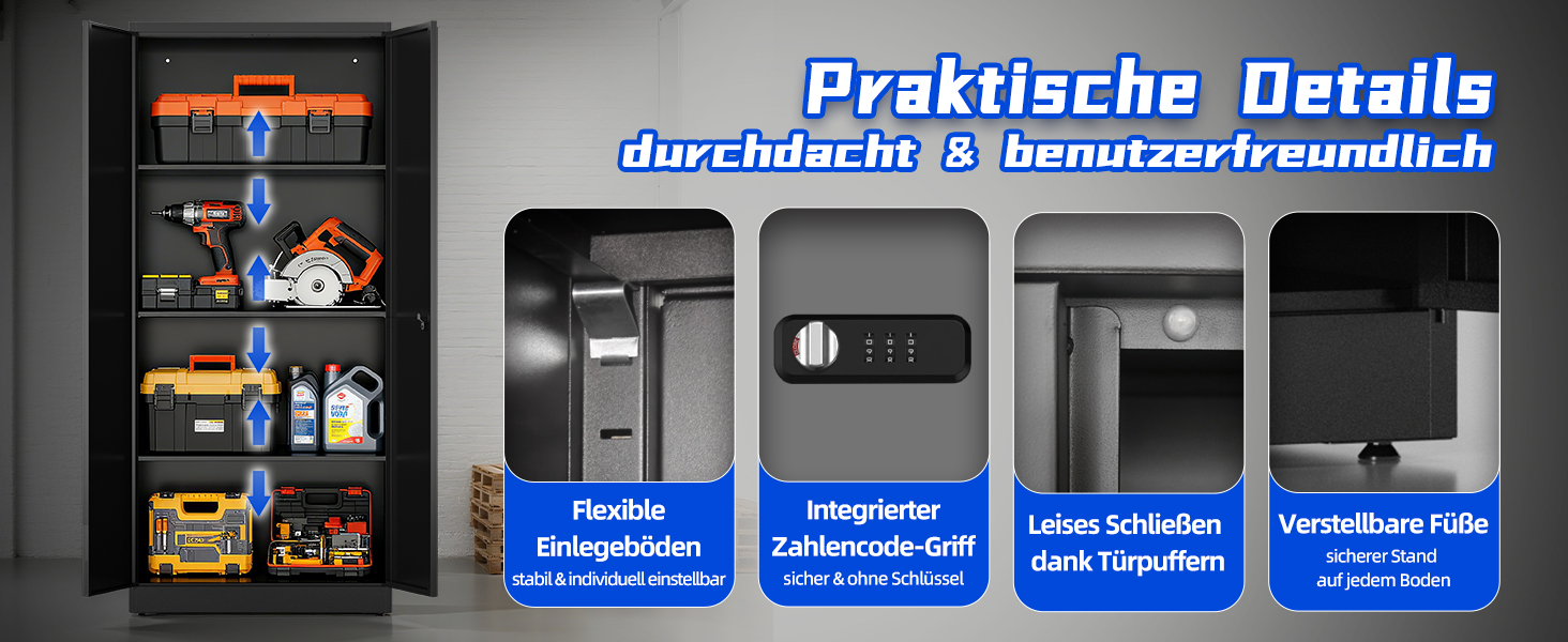 Металевий шафа-сейф для документів, 90х80х40 см, білий. З комбінаційним замком, регульовані полиці. Підійде для гаража, офісу, вітальні, підсобки.