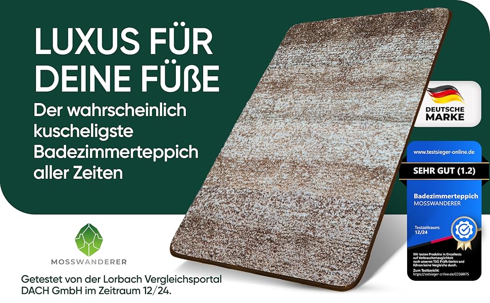 Килимок для ванної кімнати [60x90] нековзкий – розкішний килимок для ванної кімнати великого розміру та пральний | Високоякісні килимки та килимове покриття для ванної кімнати, душової кабіни та іншого | чорний (50 x 80 см, бежевий)