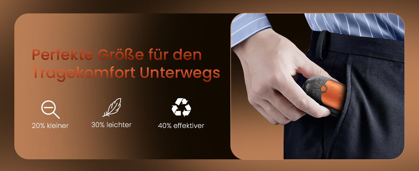 Електричні грілки для рук, 2 шт., перезаряджувані, з 24 годинами тепла та 3 режимами нагріву, для жінок, чоловіків, пацієнтів з ревматоїдним артритом, помаранчеві