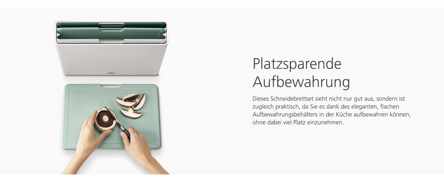 Набір дерев'яних обробних дощок Joseph Joseph Folio, 4 шт., великий, блакитний/сріблястий, 35.7 x 26.2 см