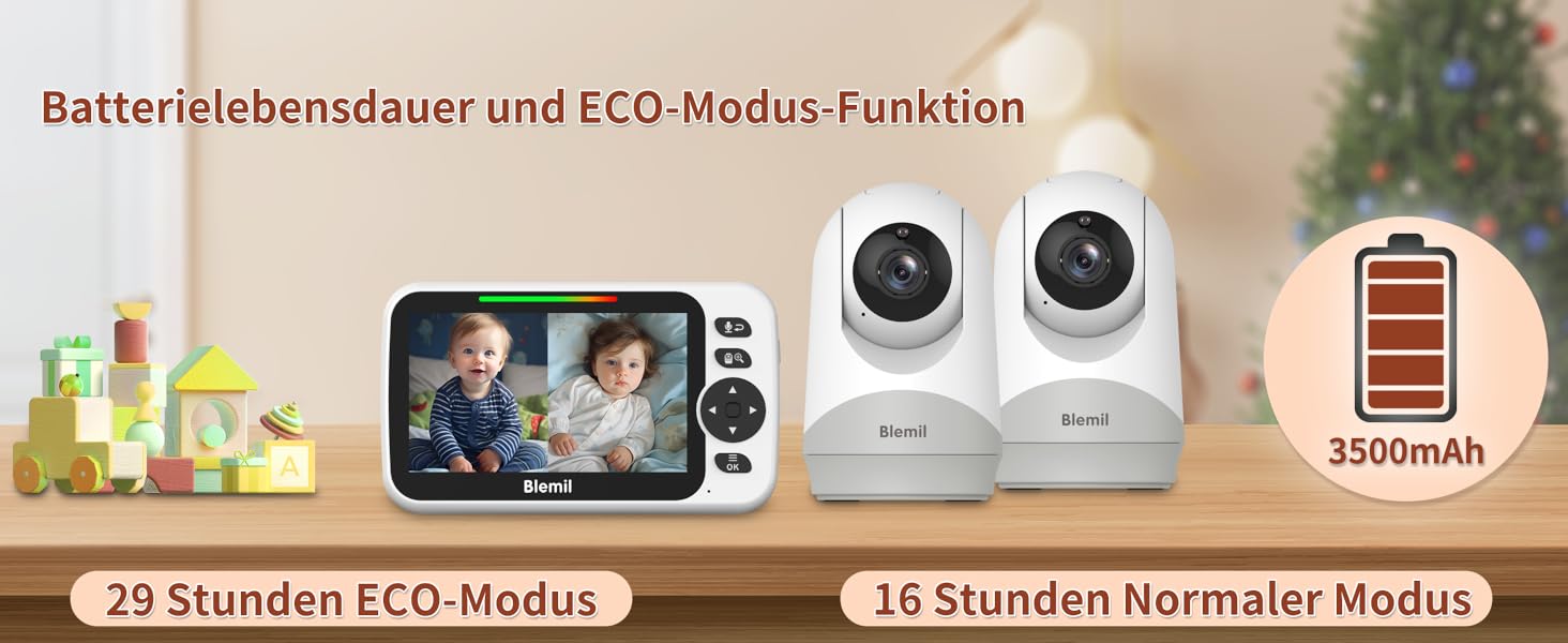 Відеоняня Blemil з камерою та аудіо, 5