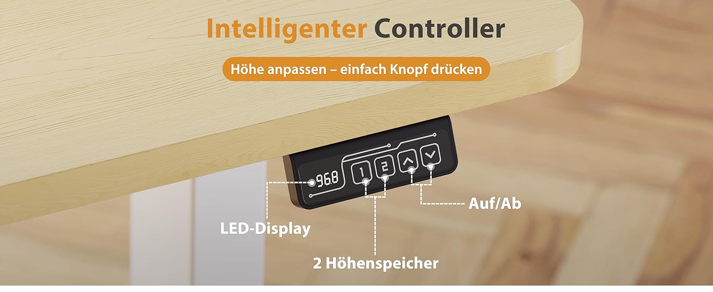 Регульований стіл за висотою з USB-C, електричний стіл з пам'яттю, стоячий стіл, комп'ютерний стіл для офісу, білий Pro, 180 x 80 см