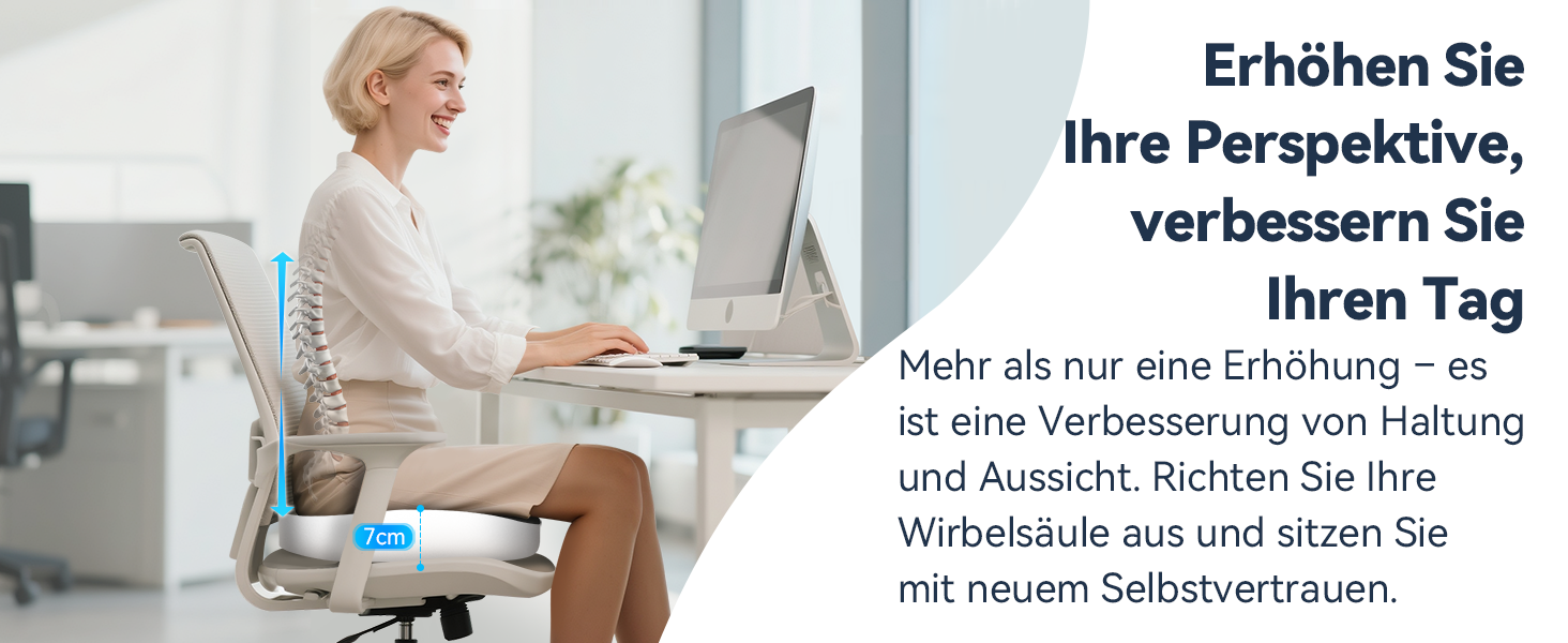Набір подушок для сидіння з memory foam: для офісного крісла, авто, дому та подорожей. Комфорт спини та сідниць. Чорний колір