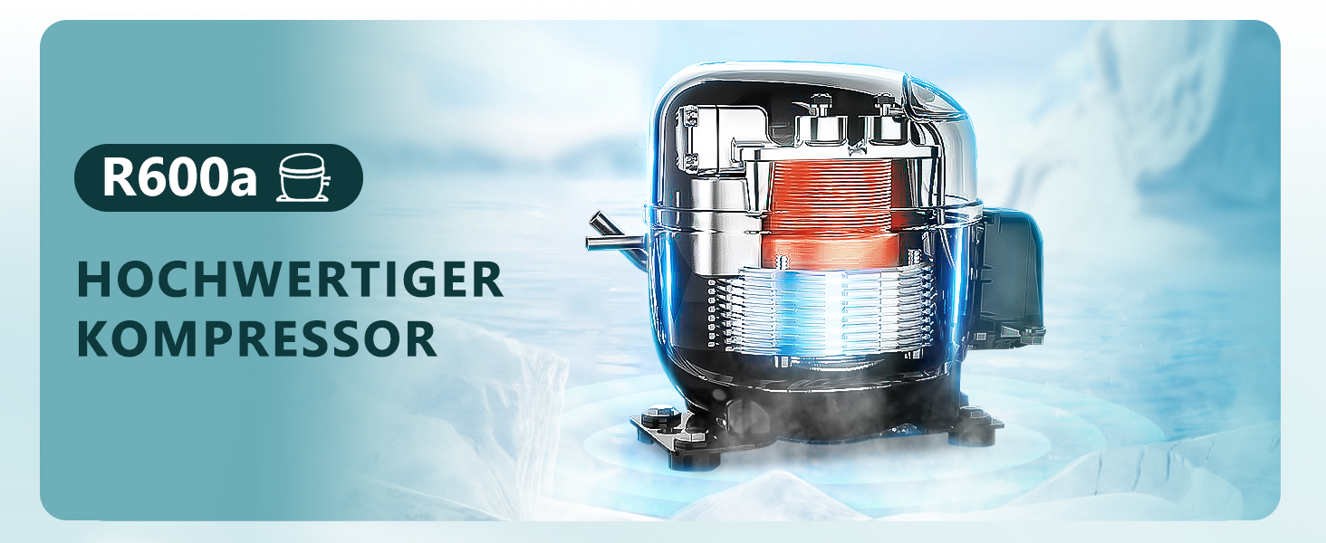 Міні-холодильник EUHOMY для напоїв на 55 банок з скляною дверцятами, чорного кольору, 36 л, для офісу, кімнати, бару, з LED-підсвіткою, 43 дБ