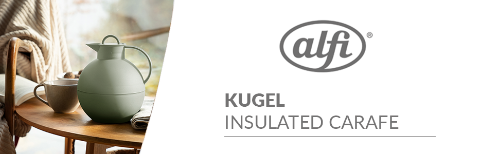 Термос Alfi Kugel 0.94л, зелений, з термоізоляційним скляним вкладишем, поворотним закриттям, BPA-free