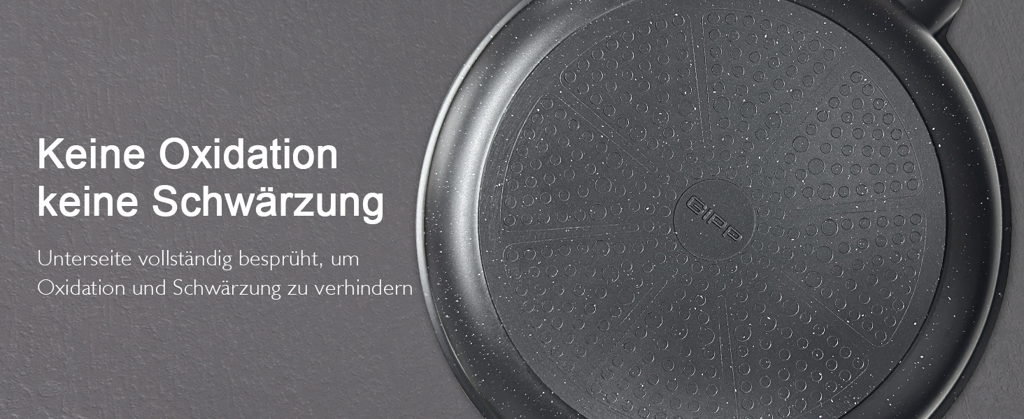 Набір посуду GipP Keramik, антипригарне покриття, 17 предметів (сірий), безпечний для миття в посудомийній машині, без PFAS