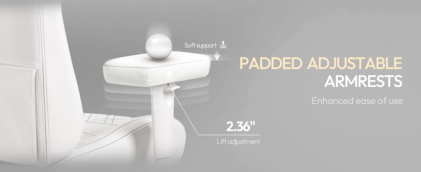 Ігровий крісло Dowinx з масажем та підігрівом, дихаюча спинка, регульоване, з підніжкою, підтримка спини та шиї, чорно-біле