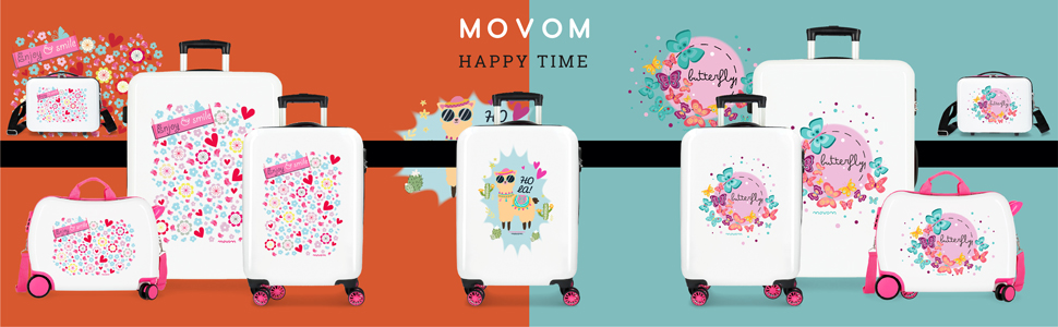 Валіза дитяча Movom Happy Time багатокольорова 50х38х20 см ABS 34L 2,1кг 4 колеса ручна поклажа