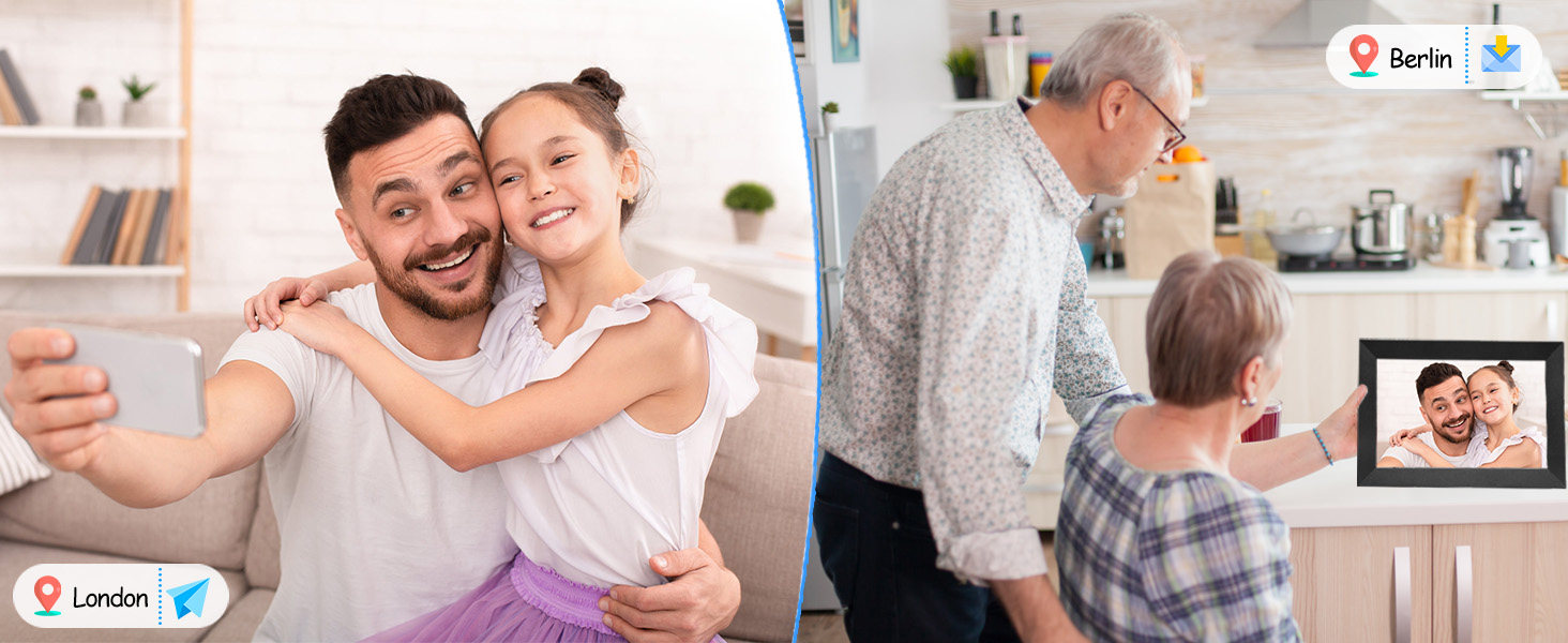 Frameo Цифровий фоторамка WiFi 10.1