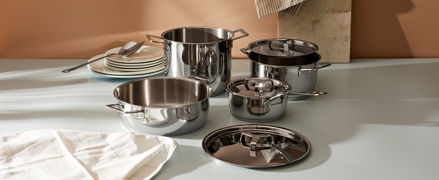 Сковорода Alessi BISTECCHIERA AL з алюмінію та нержавіючої сталі 18/10, багатокольорова