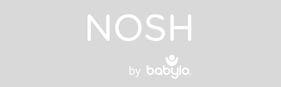 Високий стільчик для годування Babylo Nosh від народження, регульований та складаний, 7 рівнів висоти, 3 положення сидіння (включаючи горизонтальне), не потребує збирання, колір тауновий сірий