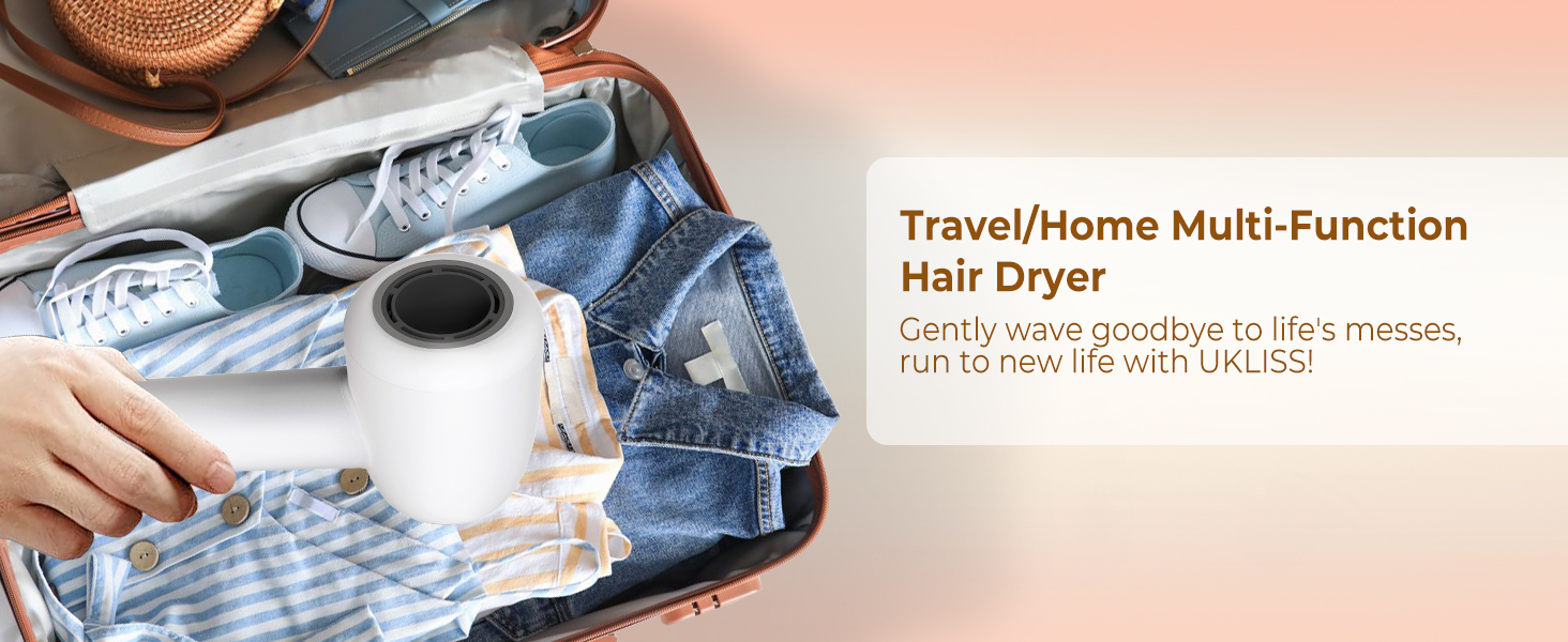 Мультистайлер для волосся 7 в 1 UKLISS Hairstyler Pro: фен, автоматична плойка, кругла щітка та випрямляч для професійного стайлінгу, білий