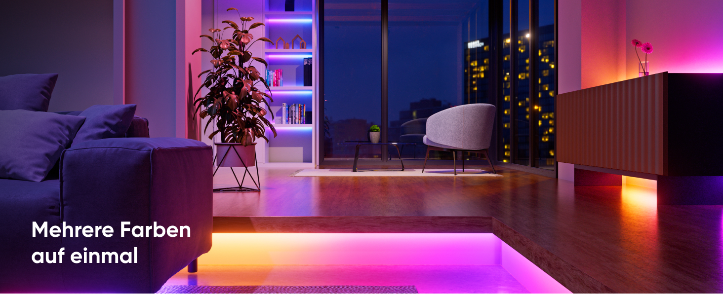 Nanoleaf Holiday String Lights 25м - RGB, 300 LED, 18W, IP44, 220-240VAC, EU