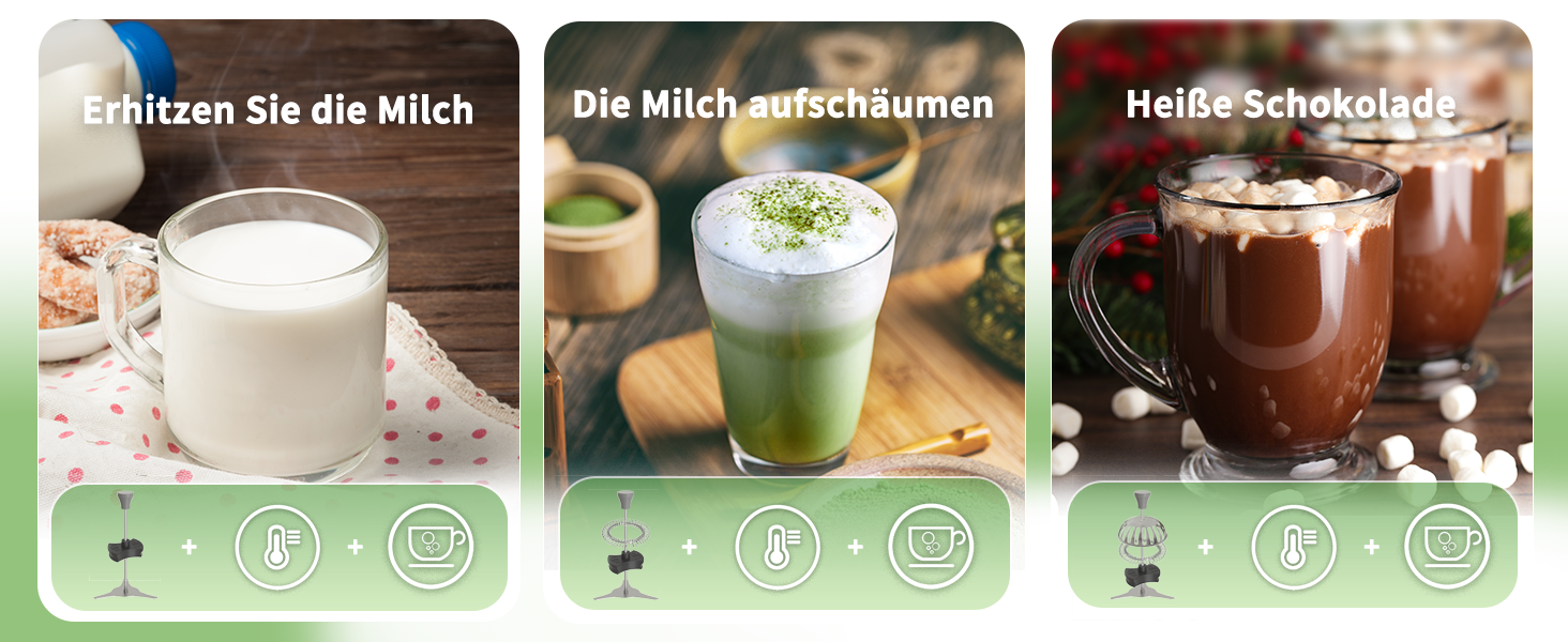 Електричний спінювач молока Maestri House 600 мл, 12-в-1, з регулюванням температури та функцією пам'яті, з нержавіючої сталі, чорний