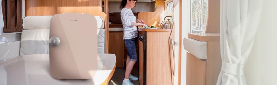 Холодильник Cecotec Bolero MiniCooling 25L Bahamas: 20L, 12-220V, для авто та кемпінгу, охолодження та нагрівання, регулювання температури 7-65°C