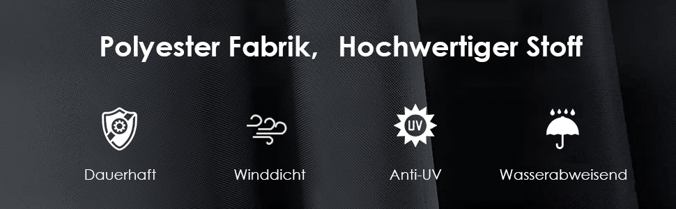 Садова парасолька від сонця Alu Ampelschirm з ручкою-курбою, Ø300 см, сіра, з UV-захистом та водовідштовхувальним покриттям