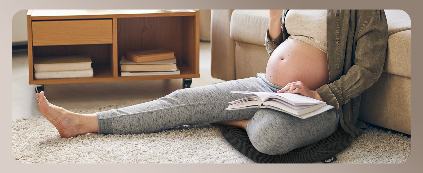 Ортопедична подушка-кільце Feagar: регульований ергономічний подушка-пончик для копчика, геморою та післяпологового відновлення, підходить для авто, офісного крісла та візка, чорна, великий розмір (90-140 кг)