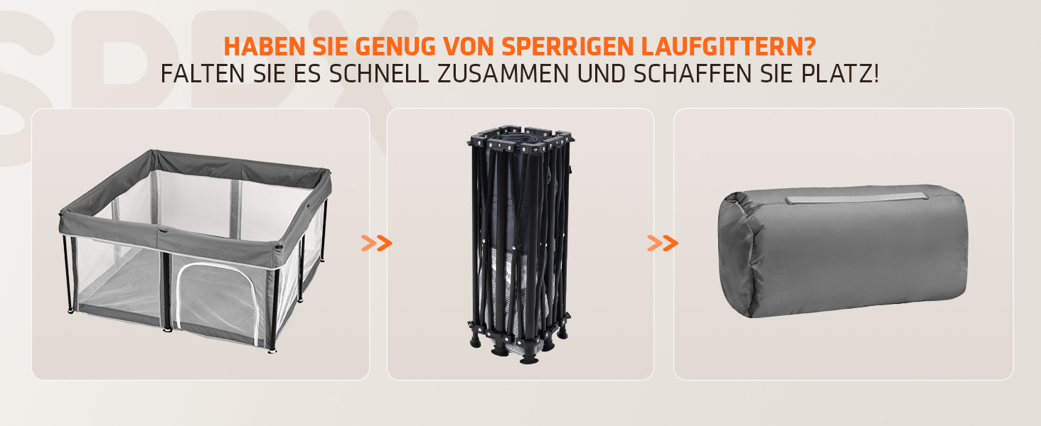 Дитячий портативний ігровий центр (laufstall) з матом, 127x127x69 см. Безпечний та зручний для дому та на вулицю. В комплекті 50 кульок.