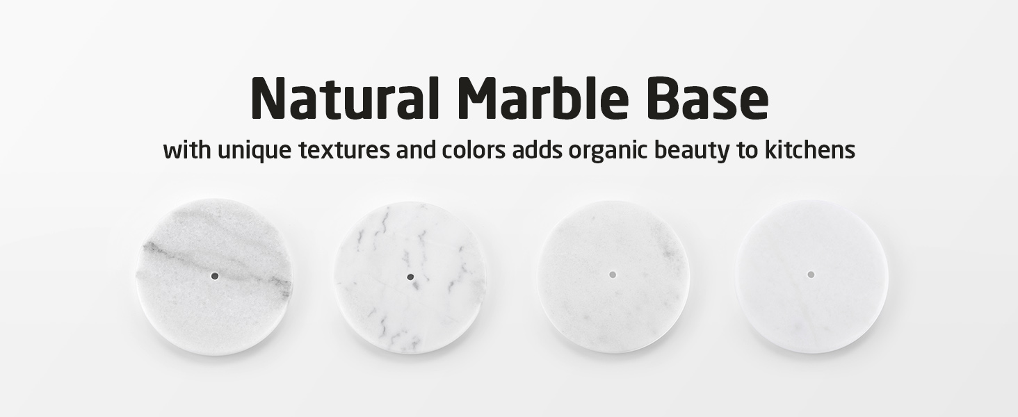 Тримач для паперових рушників KES мармурова підставка, стійкий диспенсер із нержавіючої сталі SUS304, 14 см, KPH100S14B-2