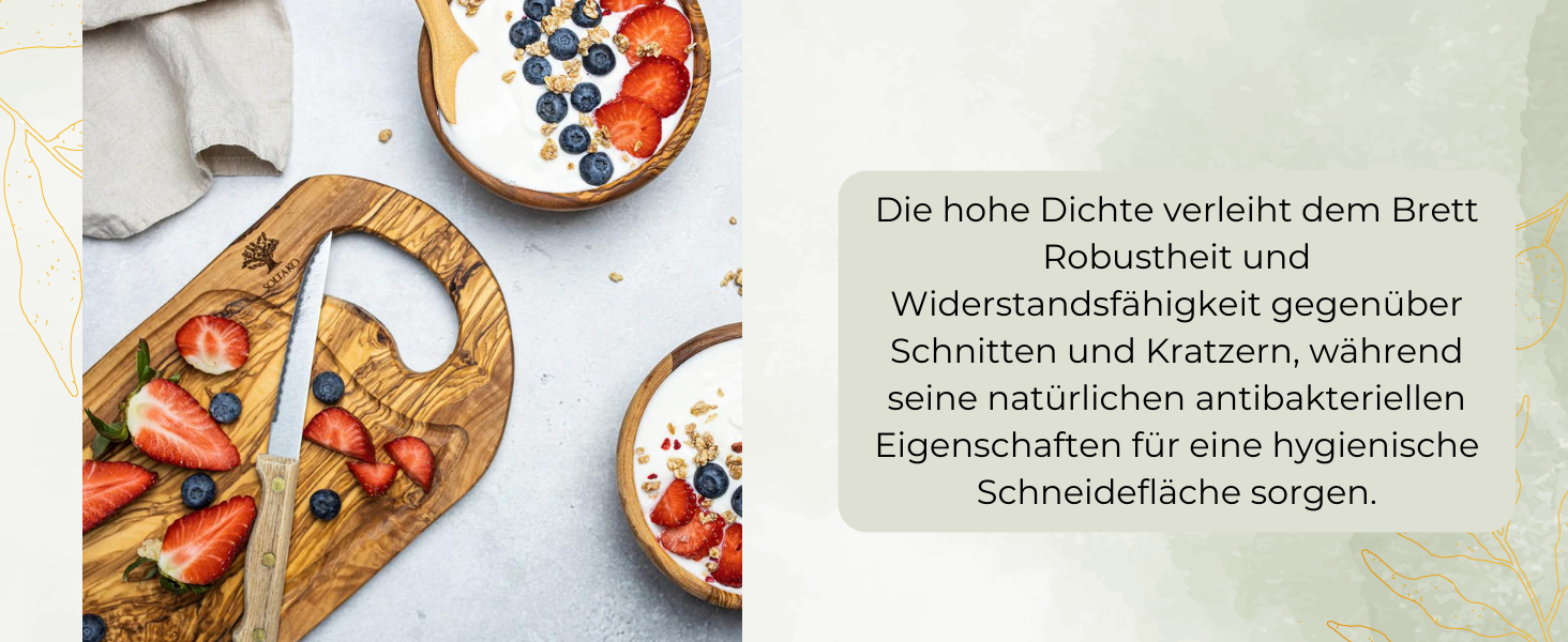 Обробна дошка з оливкового дерева SOLTAKO, дерев'яна дошка, сервірувальна дошка, дошка для сніданку, дошка для стейків, дошка з ручкою і жолобком для соку, натуральна