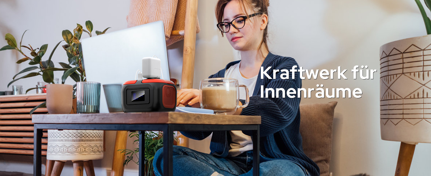 Портативна електростанція SinKeu 97Wh, 26400mAh з AC 230V, DC 12V та USB, для телефону, ноутбука, кемпінгу, подорожей, надзвичайних ситуацій (без сонячної панелі) DE-G120